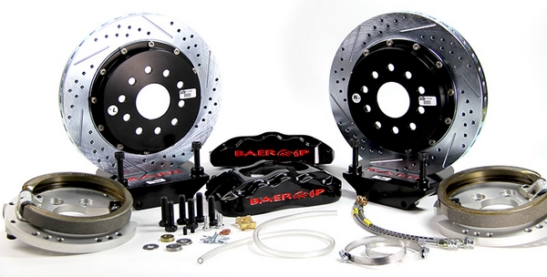 14" Rear Pro+ Brake System with Park Brake - Nickel Plated